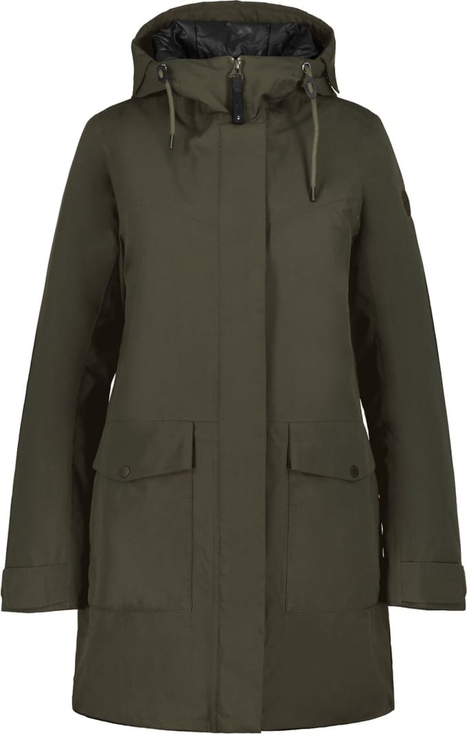 ICEPEAK ALPENA Dames Outdoorjas - Groen - Maat 36