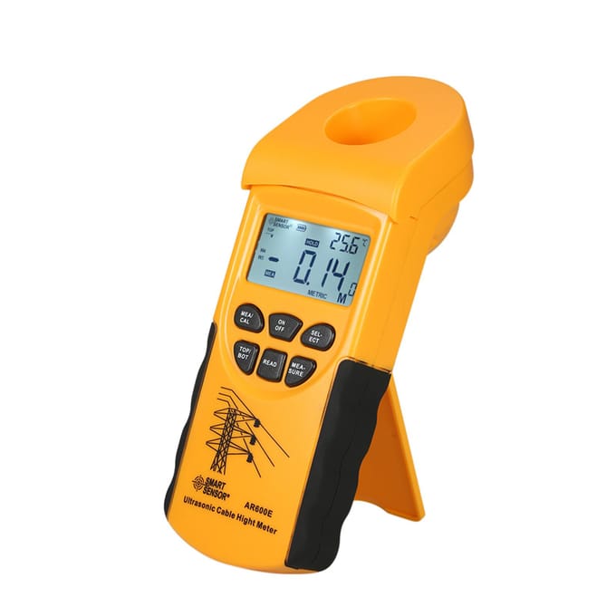 SMART SENSOR Professionele digitale LCD ultrasone kabelhoogtemeter Handheld hoogtekabeltester Cable Height Meter geel