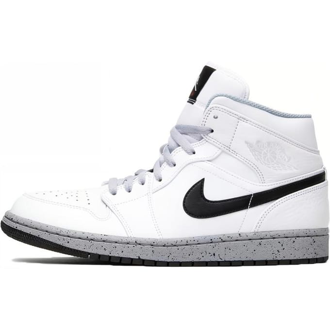 Jordan 1 Mid White Cement 554724-115 42.5 white