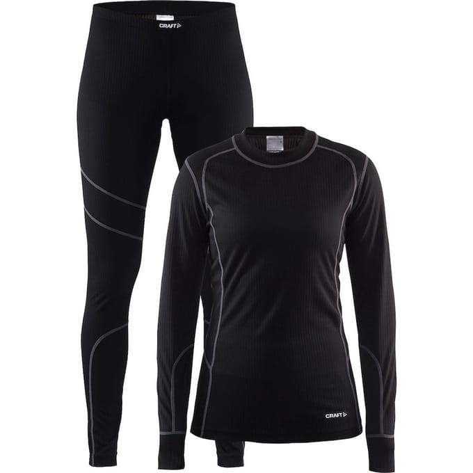 Craft - maat M - Baselayer Set Thermoset Dames - Black/Granite