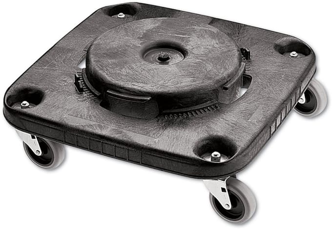 Vierkante Dolly voor Containers - Zwart