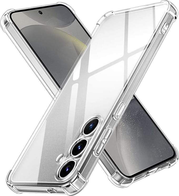 Hoesje geschikt voor Samsung Galaxy S24 FE - Techsuit Shockproof Silicone Back Cover - Transparant