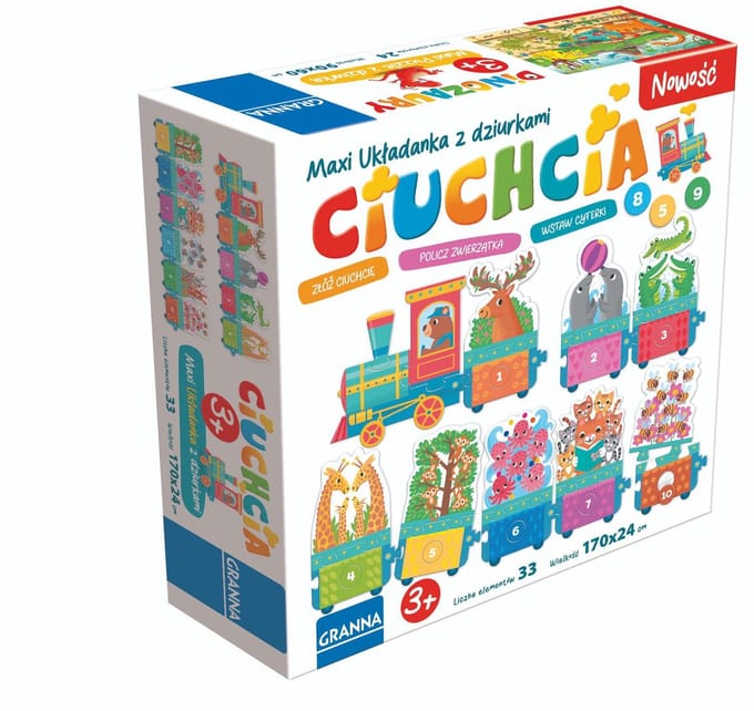 Mix puzzel trein - Układanka mxi ciuchcia