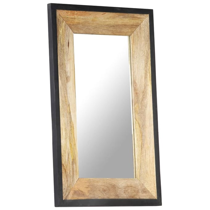 vidaXL - Spiegel - 80x50 - cm - massief - mangohout