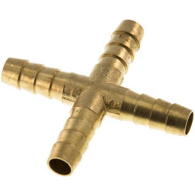 9 mm Messing Kruis-Slangkoppeling [2 Stuks]