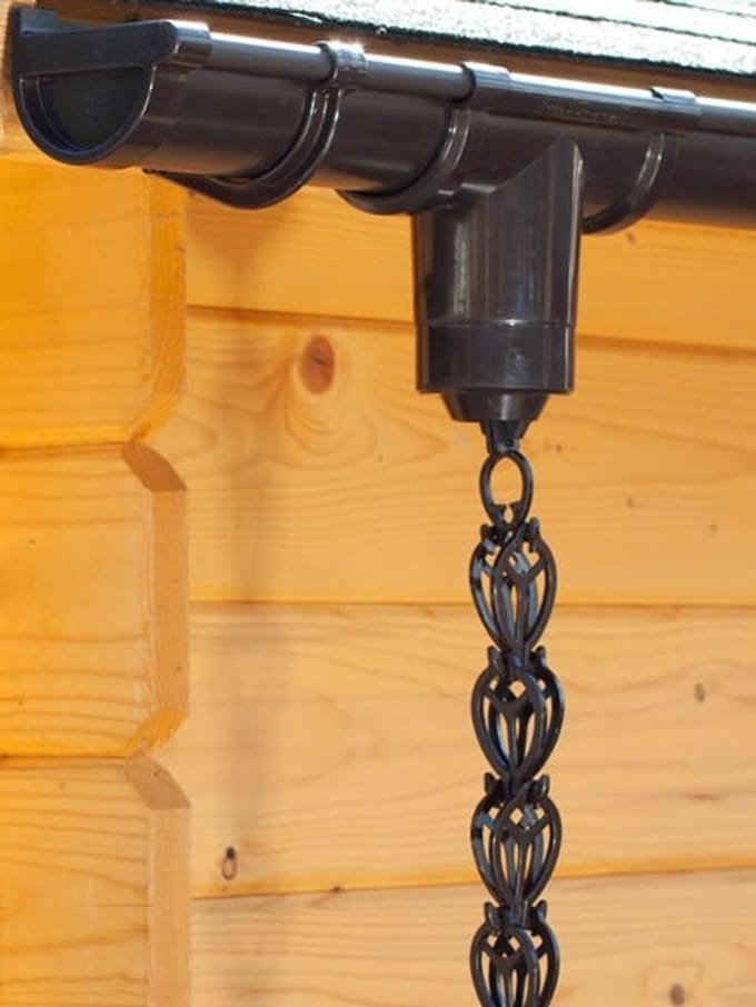 Regenketting Pvc Antraciet | Per Stuk