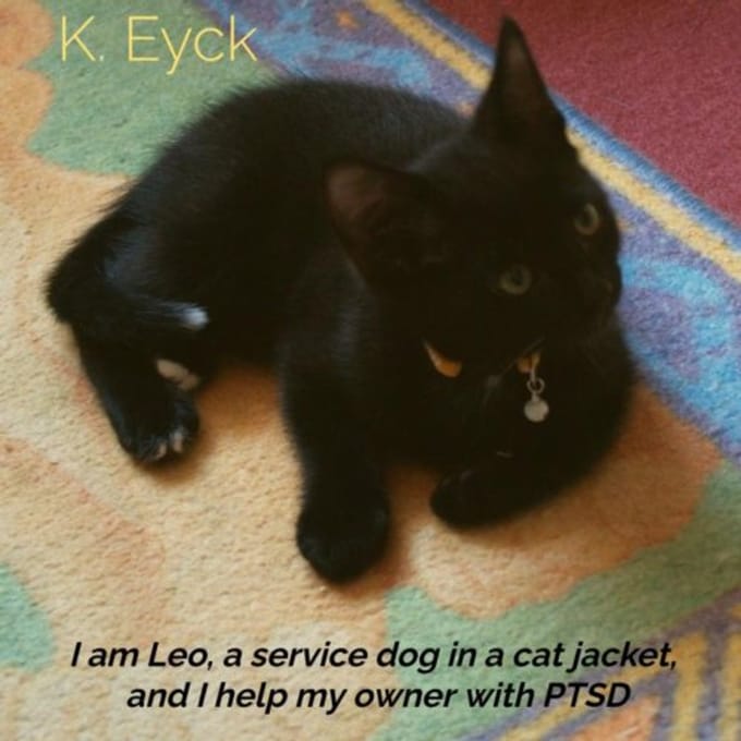 I'm Leo, A Service Dog In A Cat Jacket, And I'm Helping My Owner With Ptsd - K. Eyck