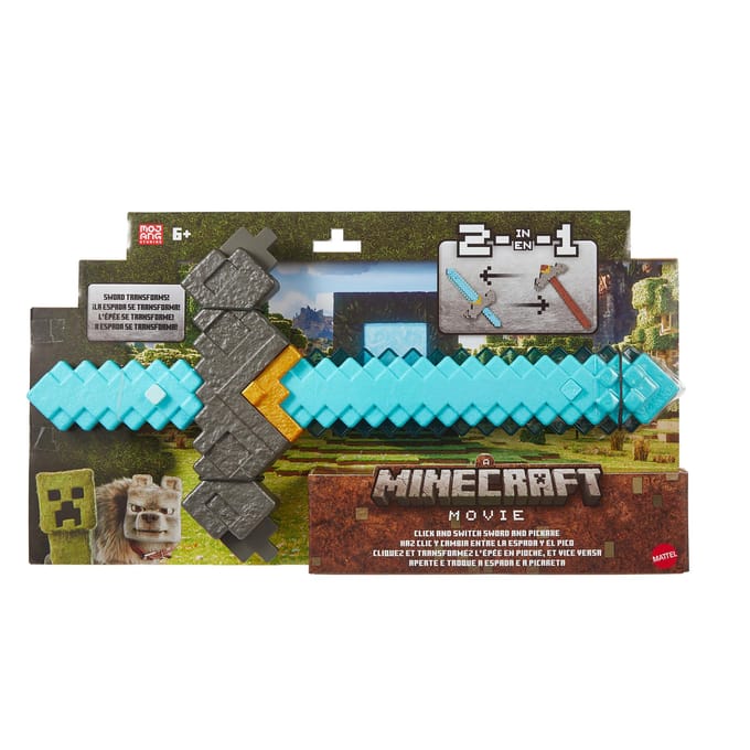 Minecraft Sword and Pickaxe Actiefiguren en superhelden