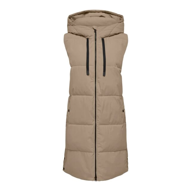 Jacqueline de Yong Blair long hood waistcoat