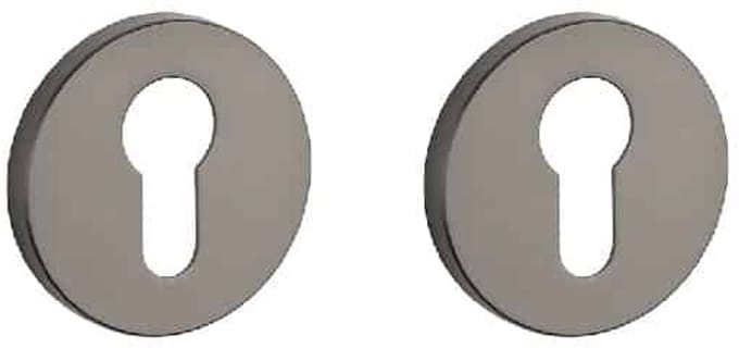 Stile cilinderrozet - deurrozet - Ø53 x 7 mm - titanium