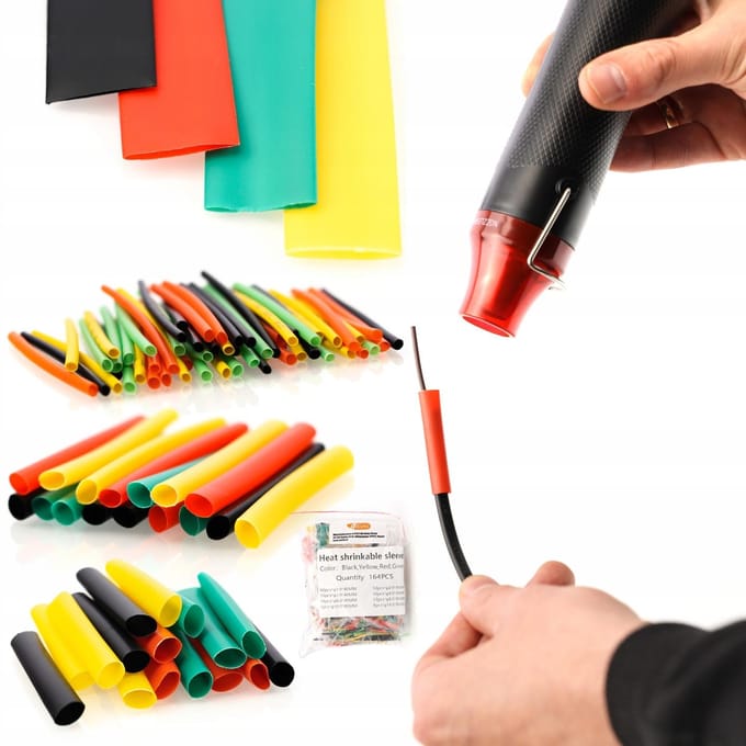 Rosfix Krimpkous Set Organizer - Poliolefin 2:1 Krimpverhouding - 291 Stuks, Ø1–14mm