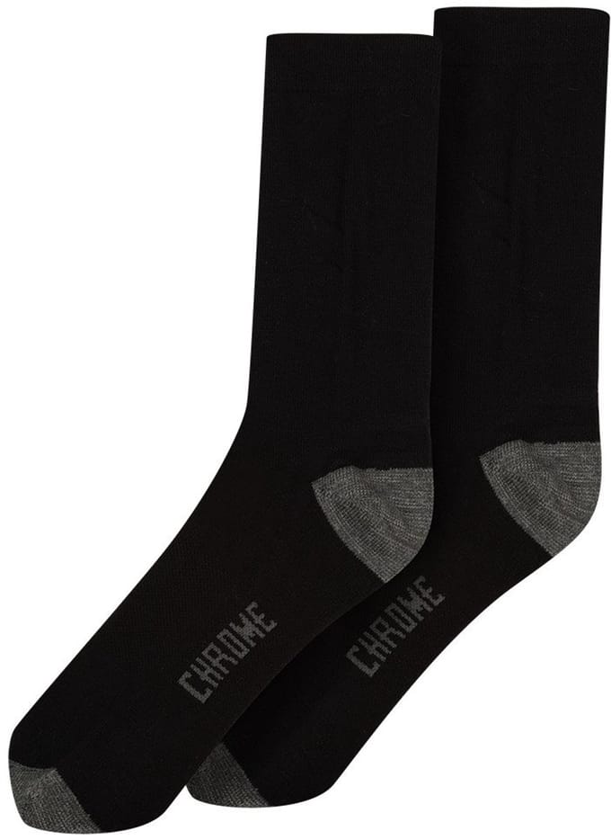 Chrome Merino Crew Sokken Zwart EU 35 1/2-38 Man