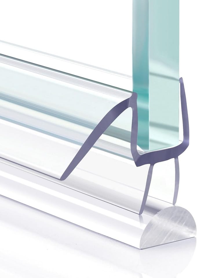 Douchedeur Afdichting Onderkant - Waterkerende Strip voor 6mm Glas