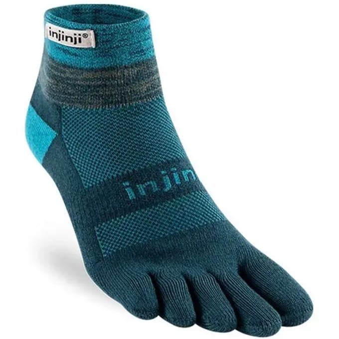 Injinji Teensokken Trail Midweight Mini Crew Coolmax Unisex IS213130 60 Bleu S=37-40