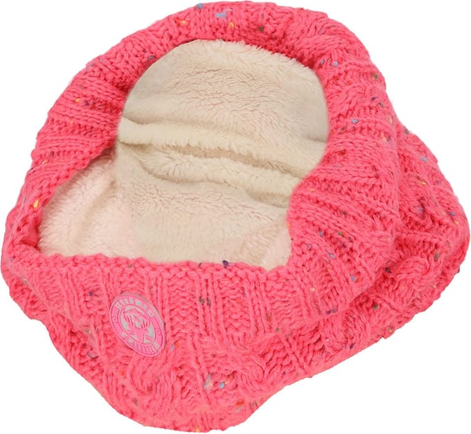Meisjes Gevoerde Colsjaal Nekwarmer Roze. Maat: M