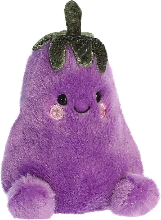 Aurora Palm Pals Aubergine Knuffel - 13 cm