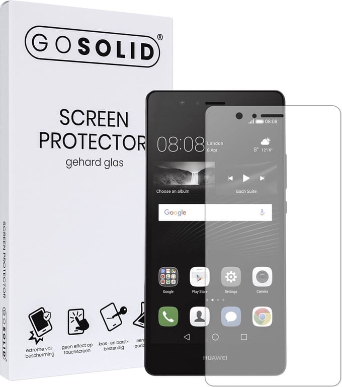 GO SOLID! ® Screenprotector geschikt voor Huawei P9 Plus - gehard glas