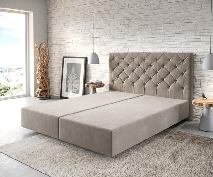 Boxspring-frame Dream-Great microvezel beige 160x200