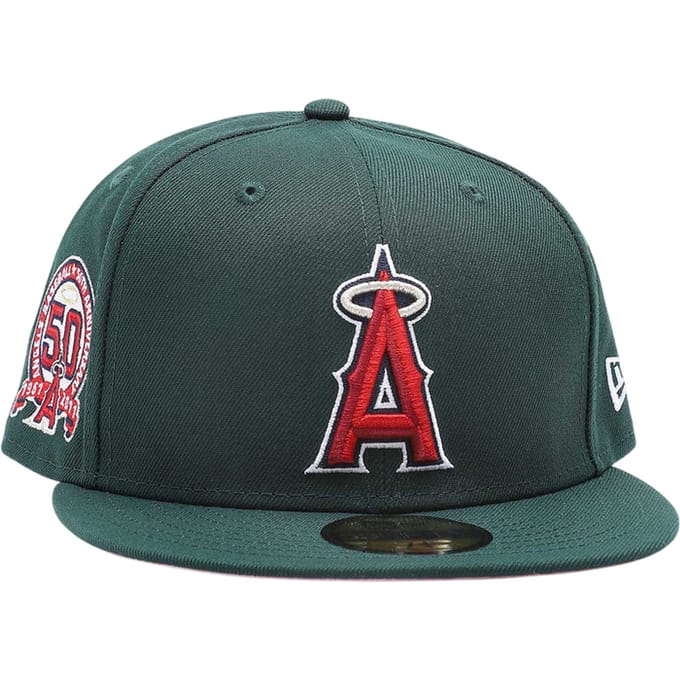 New Era Anaheim Angels 50th Patch 59fifty Pet Groen