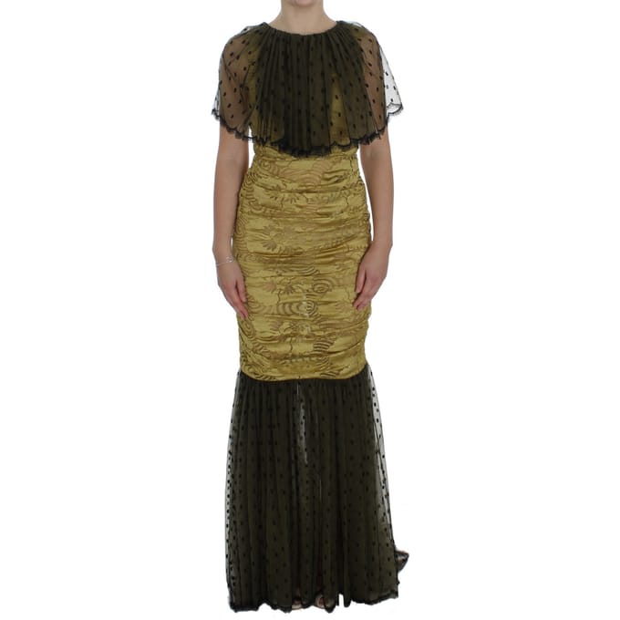 Dolce Gabbana Zeemeermin Gown Korte Mouwen