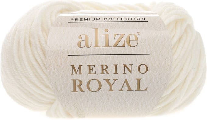 Alize Merino Royal Light Cream 62 Pakket 5 x 50 Gram
