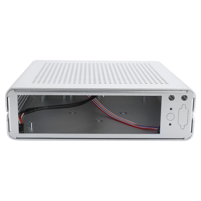 G60S HTPC Chassis Volledig Aluminium DCATX Voeding MiniITX Behuizing voor Desktop Computer(Zilver USB2.0) zilver