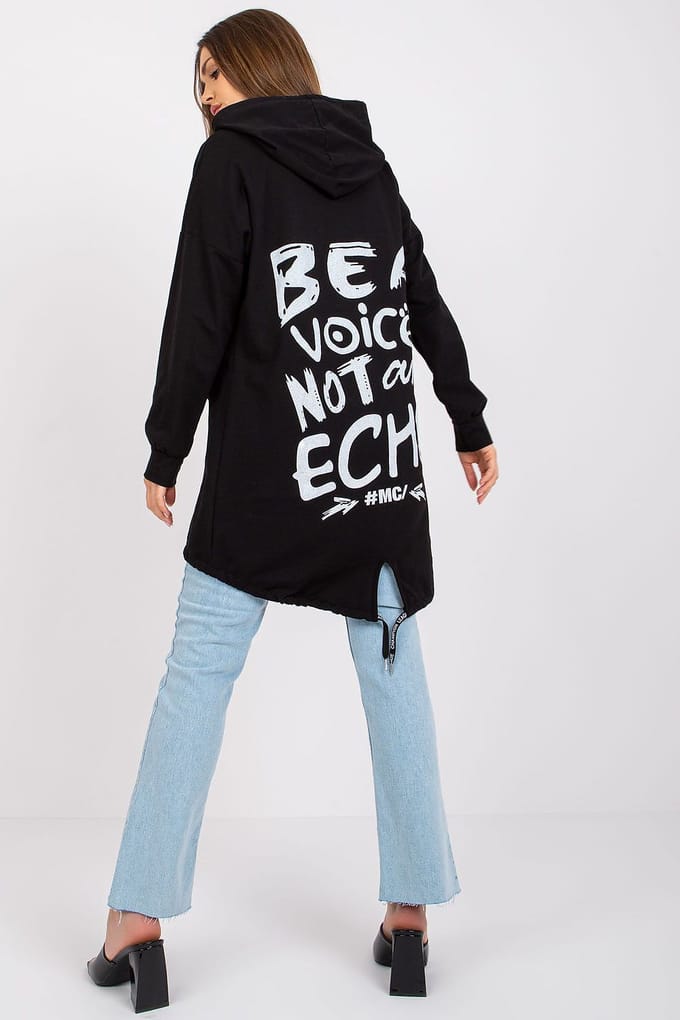 Statement Voice Edge Hoodie - Black / One Size