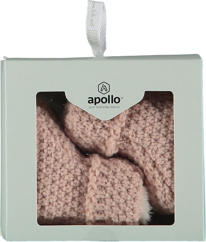 Apollo - Baby - Slofjes - Knit - Pink - Giftbox - Maat 50/56