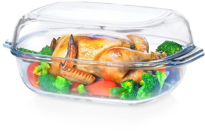 Vilde - Ovenschaal - 3,1 + 2,6 l - Borosilicaatglas - Rechthoekig