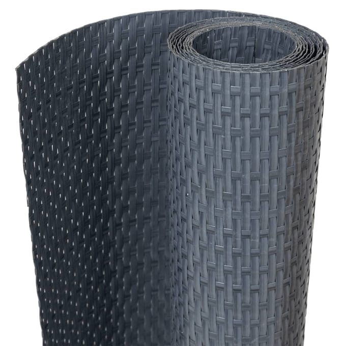 vidaXL - Balkonscherm - 600x80 - cm - poly - rattan - antracietkleurig