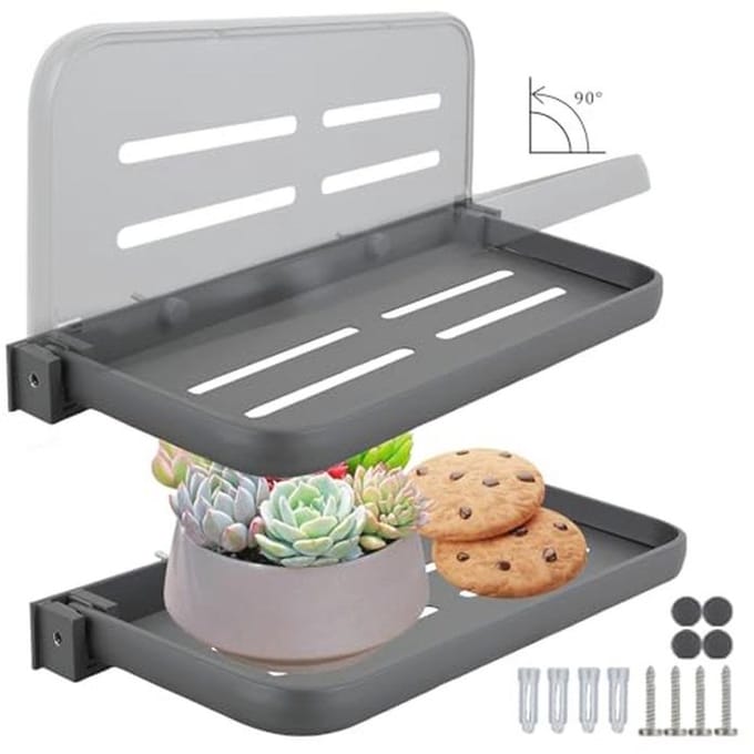 Opvouwbare aluminium wandplank voor RV - Ruimtebesparende opbergoplossing