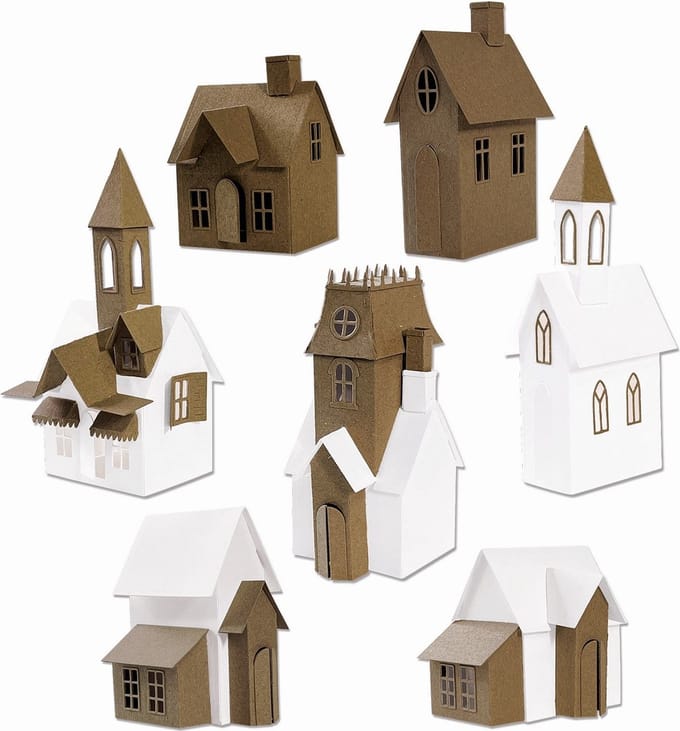 Sizzix Thinlits Ponssjabloon-set "Village Collection by Tim Holtz"
