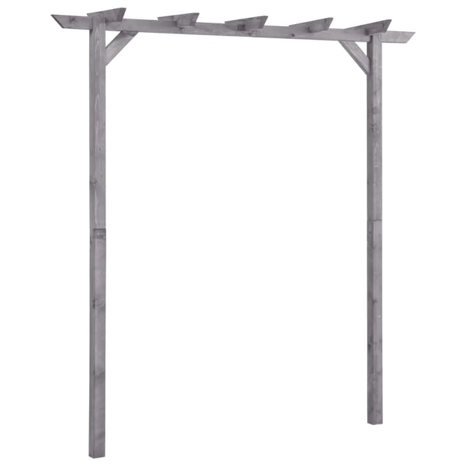 vidaXL - Pergola - 200x40x205 - cm - geïmpregneerd - grenenhout - grijs