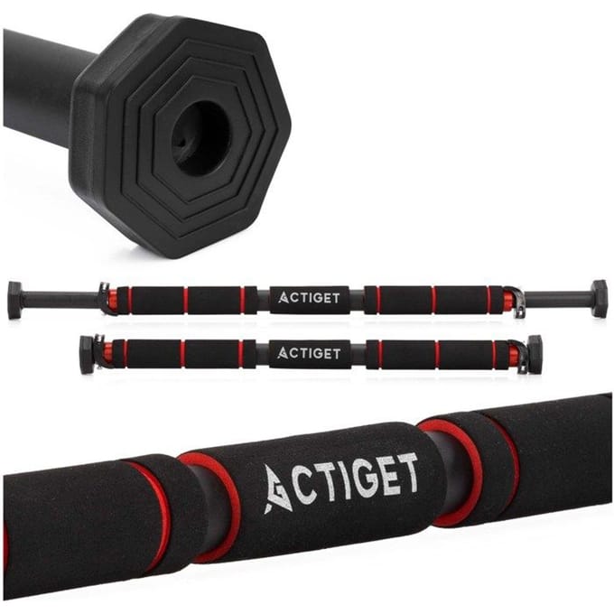 Actiget® Pull Up Bar - Optrekstang - Telescopisch - Verstelbaar - Staal - Zwart - 60-100 CM - 300KG