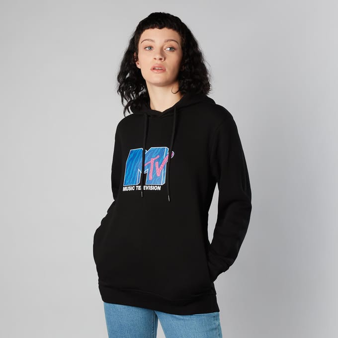 MTV Hoodie - Zwart - L