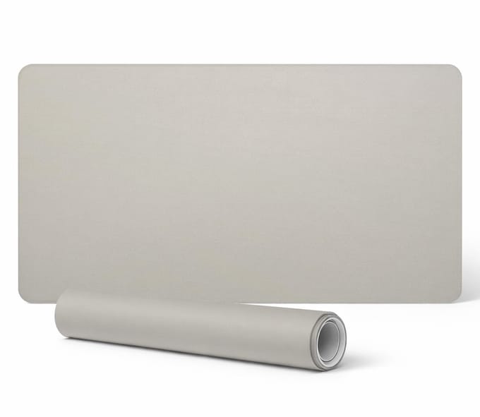 Antislip muis- en toetsenbordmat, lichtcrèmekleur, 90x45 cm