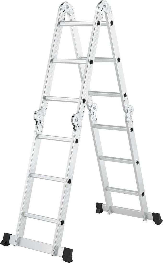 Multifunctionele vouwladder 4 in 1 - 3.6M