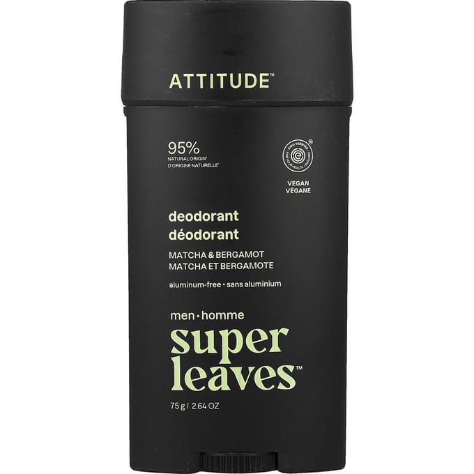Attitude Super Leaves Men Deodorant Matcha & Bergamot - 75 gr