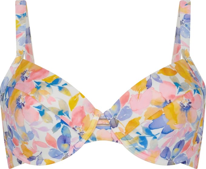 Hunkemöller Dames Badmode Voorgevormde beugel bikinitop Palma - Wit - maat D75