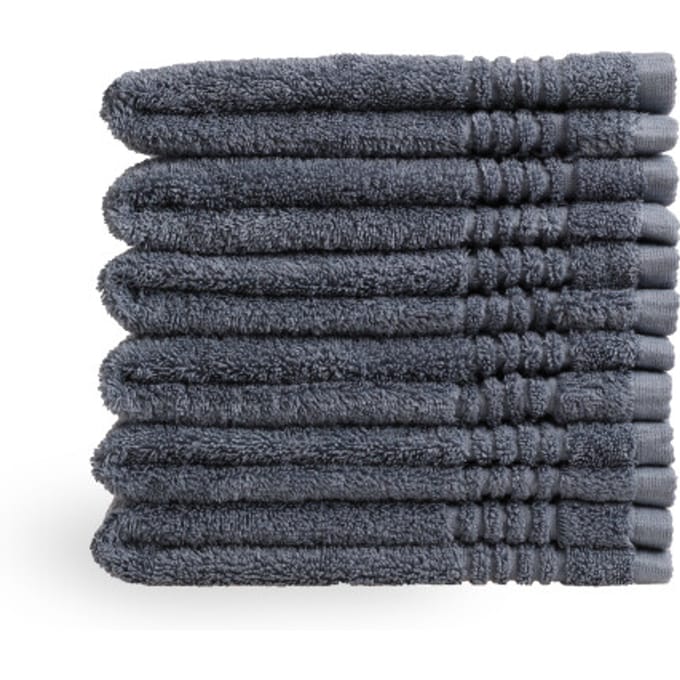 PHLOX Supreme Gastendoekjes 30x50 - set van 6 - Zware kwaliteit 600 g/m2 - Ijsblauw