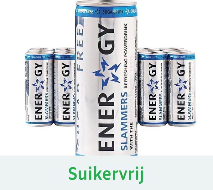 Tray Slammers Energy drink suikervrij - 24x 250ml