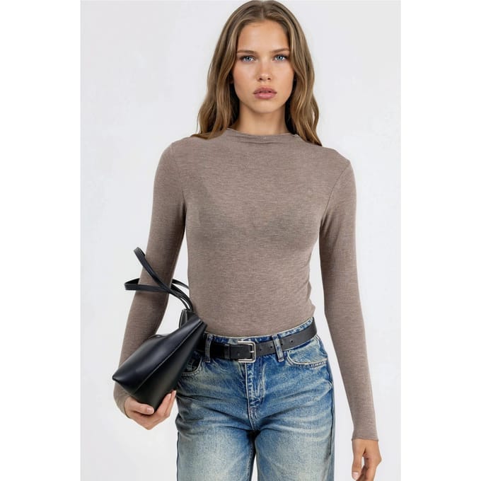 Langarm Slim Fit Blouse