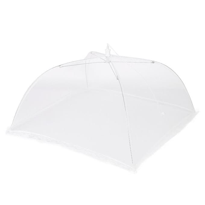 Parapluie alimentaire portable, pliable, pour pique-nique white