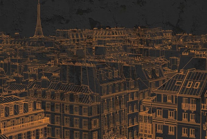 Fotobehang ViewsOfParis3 DD117360 A.S. Création Atelier 47 | Goedkoop fotobehang