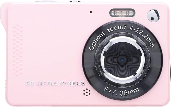 1080P HD digitale camera - 2,8-inch scherm, compacte CCD-camera, CMOS-sensor, 16x zoom voor studentenselfies (32 GB)