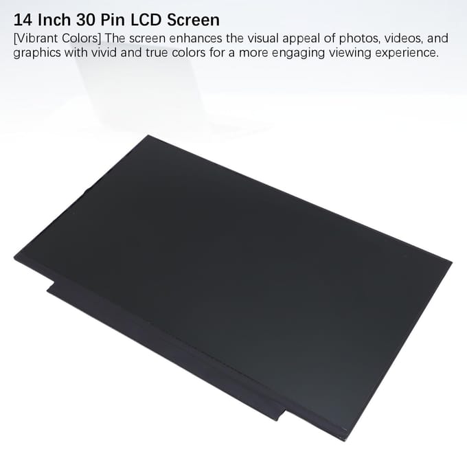 Écran LCD 14 pouces de remplacement NT140WHM NS0 V8.0 1366x768 30 broches Panneau d'écran d'affichage LCD pour ordinateur portable black
