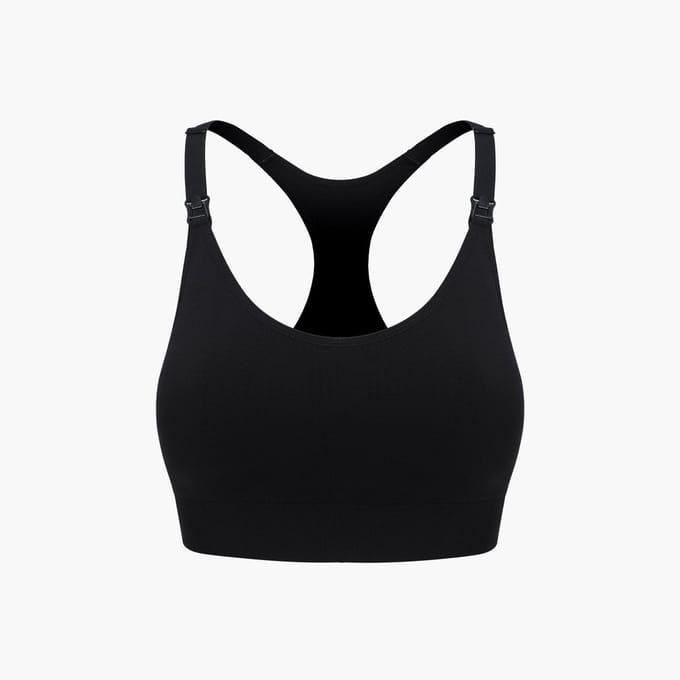 cfab - Naadloze voedingsbeha met rugsteun - Zwart - XL