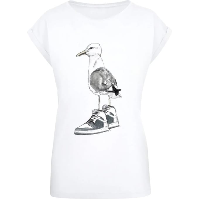T-shirt dames Mister Tee Seagull Sneakers