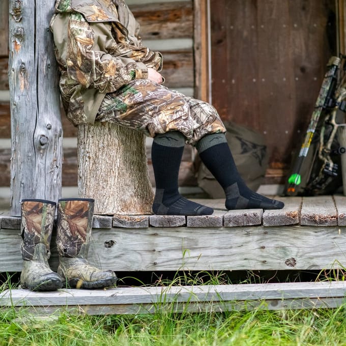 Darn ToughÂ Hunter Sokken OTC - Bosgroen