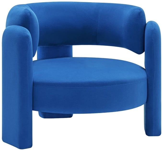 sweeek - Driepoot fauteuil in viltachtig stof - mellow